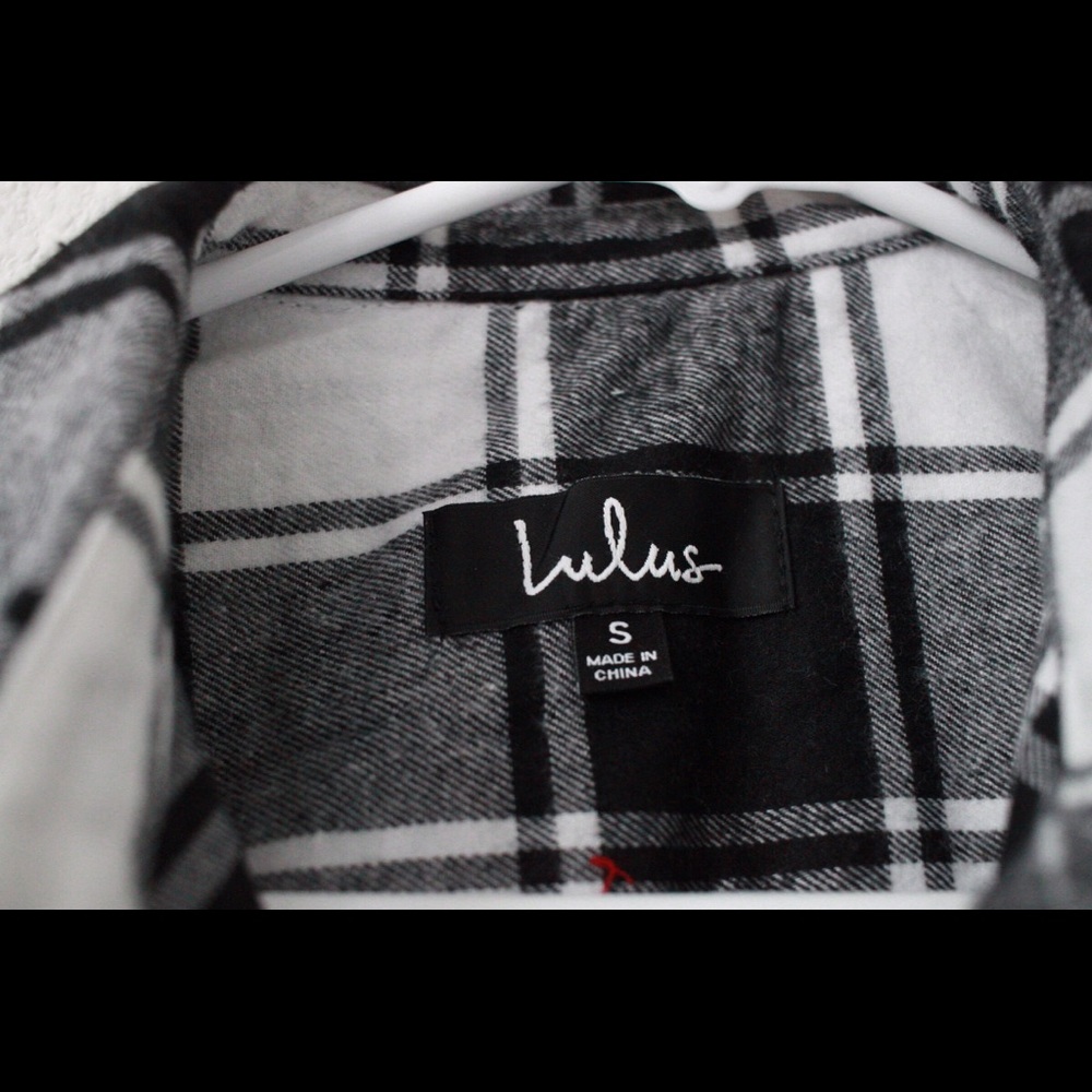 Sequoia Park B/W plaid flannel shirt dress - Picture 7 of 8